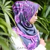 PREMIUM SQUARE SCARF - GLOXINIA SERIES : PURPLE (2)